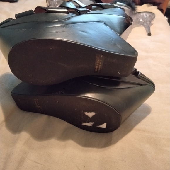 Jeffrey Campbell wedge sandals. Leather - Picture 4 of 4